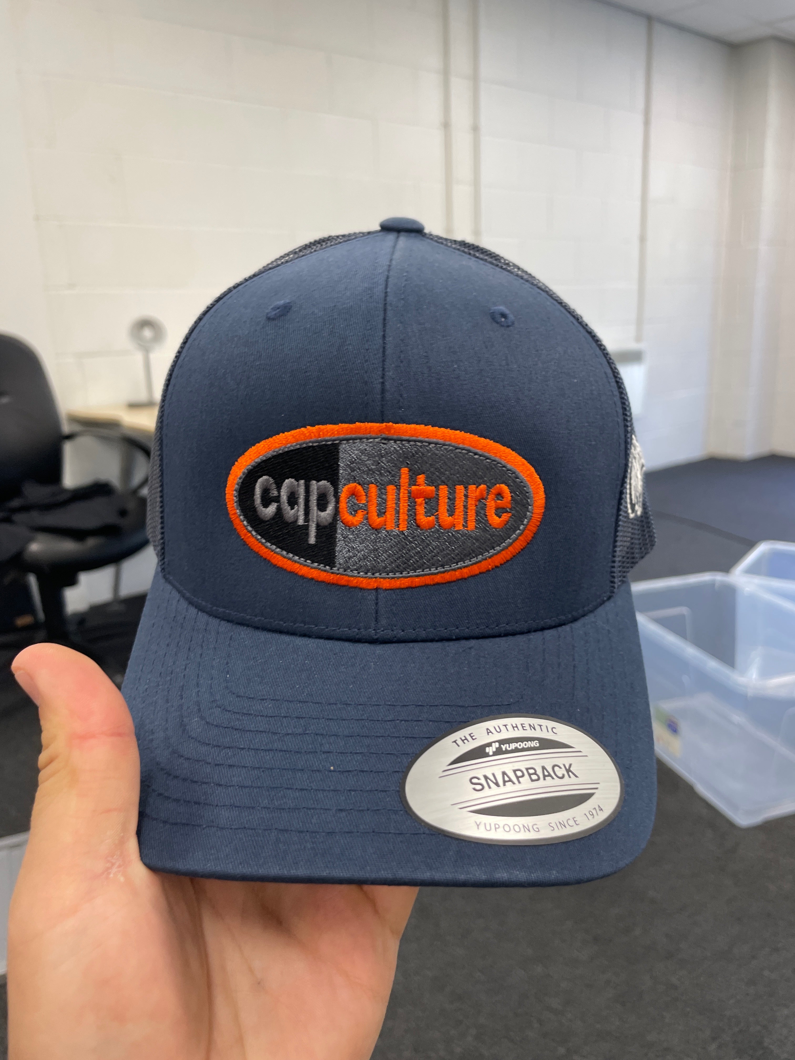 CC AIRMAX LOGO - ORANGE/NAVY